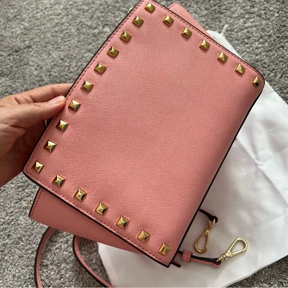 Michael Kors purse selma crossbody bag studded
